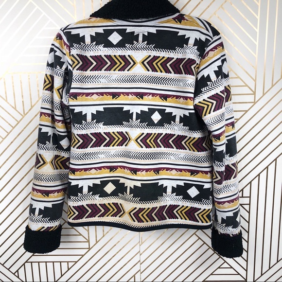 Volcom Baba Black Sheep Sherpa Aztec Jacket - Picture 3 of 7